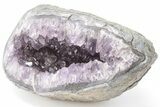 Purple Amethyst Geode With Polished Face - Uruguay #199772-2